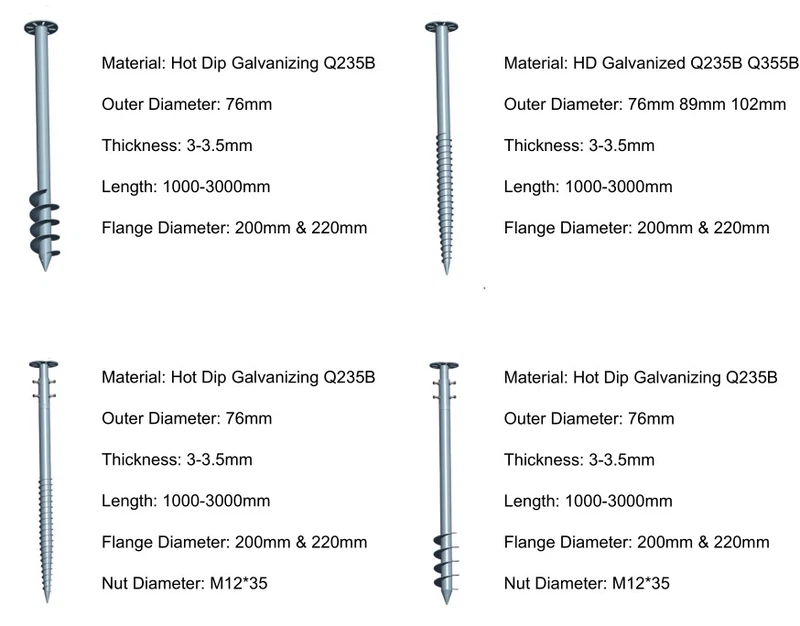 Pole Anchor Ground Screw Information Pole Anchor Ground Screw Information